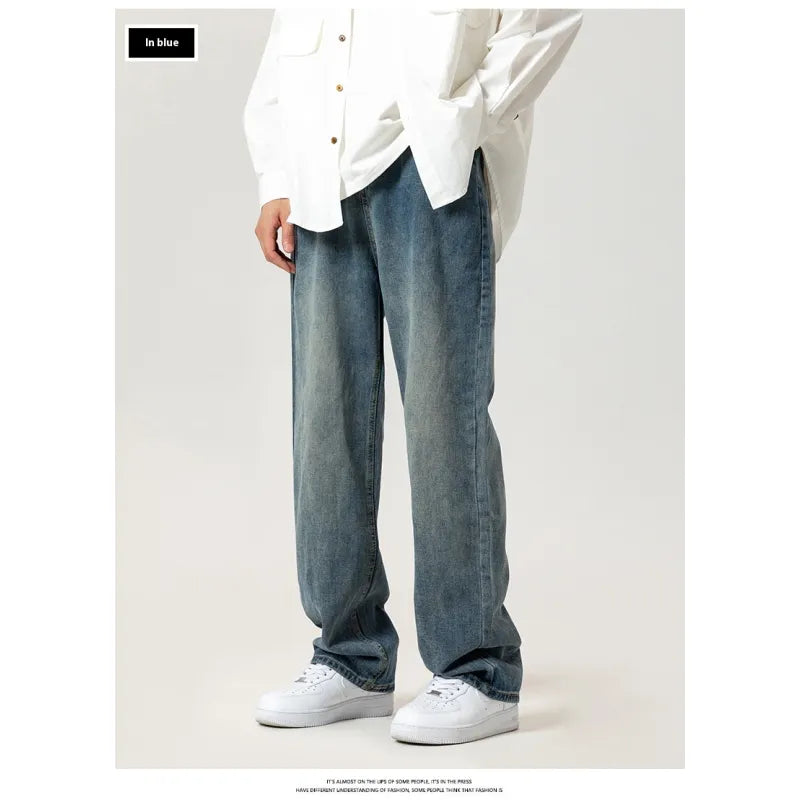 Men's Wide Leg Leisure Jeans