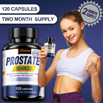 Prostate Capsules - Contains Saw Palmetto to Reduce Bathroom Trips and Relieve Bladder - 120 Capsules