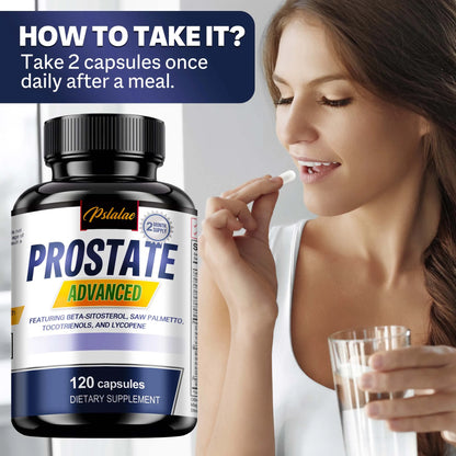 Prostate Capsules - Contains Saw Palmetto to Reduce Bathroom Trips and Relieve Bladder - 120 Capsules