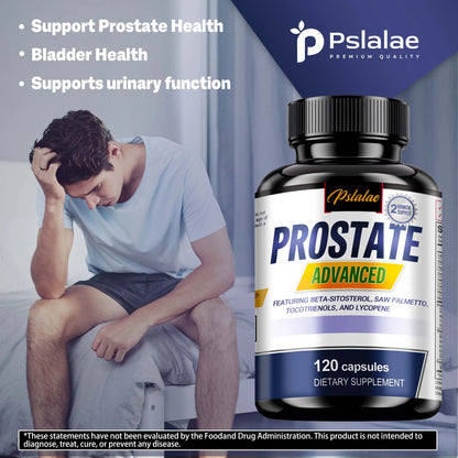 Prostate Capsules - Contains Saw Palmetto to Reduce Bathroom Trips and Relieve Bladder - 120 Capsules