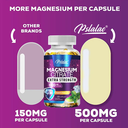 Magnesium Citrate 1000mg - 120 Capsules