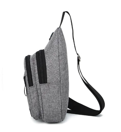 Riñonera tipo bandolera para hombre y mujer, para el pecho, para viajes, deportes, mochila de hombro