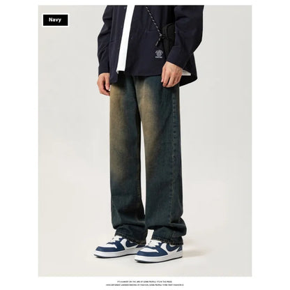 Men's Wide Leg Leisure Jeans