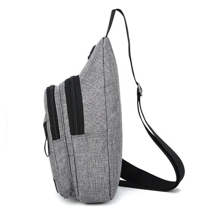 Riñonera tipo bandolera para hombre y mujer, para el pecho, para viajes, deportes, mochila de hombro