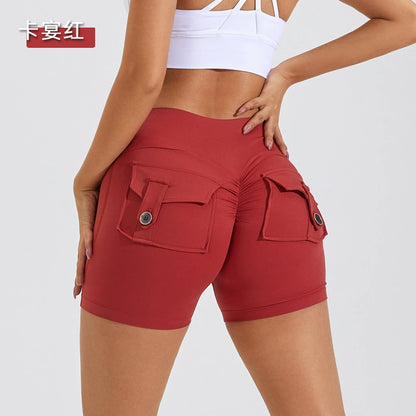 High Waist Pocket Yoga Shorts