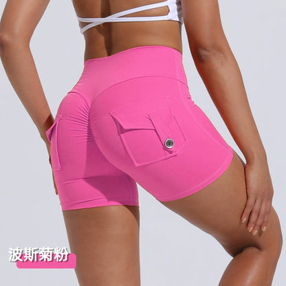 High Waist Pocket Yoga Shorts