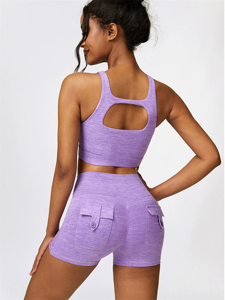 High Waist Pocket Yoga Shorts