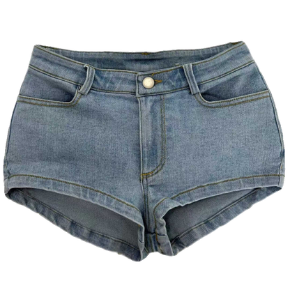 Low Waist Denim Shorts