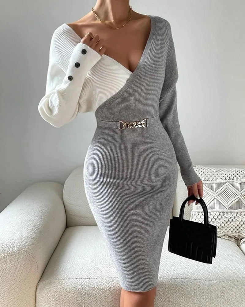 Long Sleeve Knit Dress