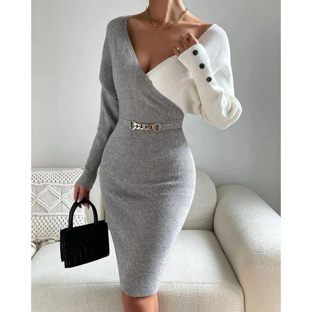 Long Sleeve Knit Dress