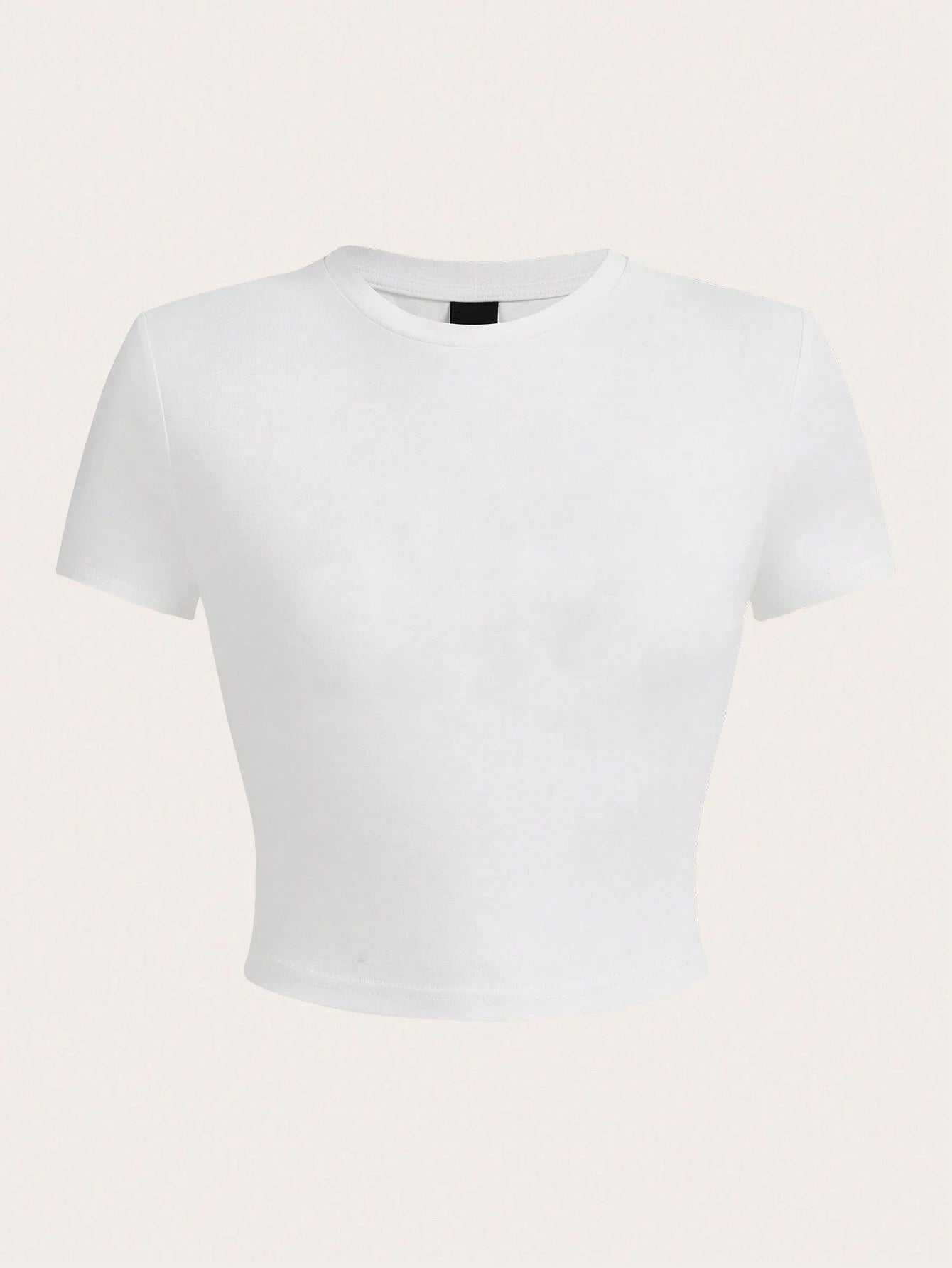 Woman Solid Short Sleeve T-Shirt