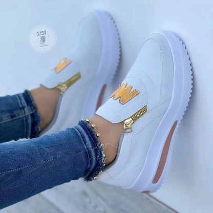 Slip On Zipper Sneakers