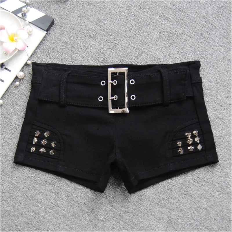 Black Slim Sexy Shorts