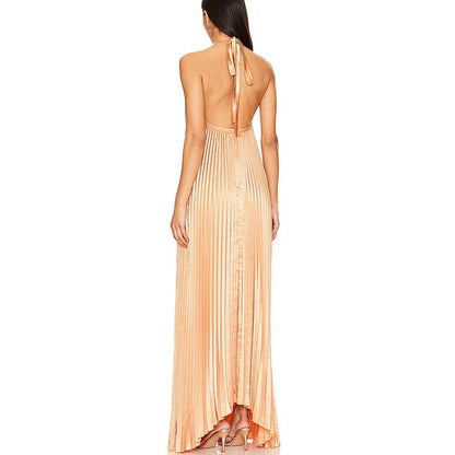 Pleated Long Dress