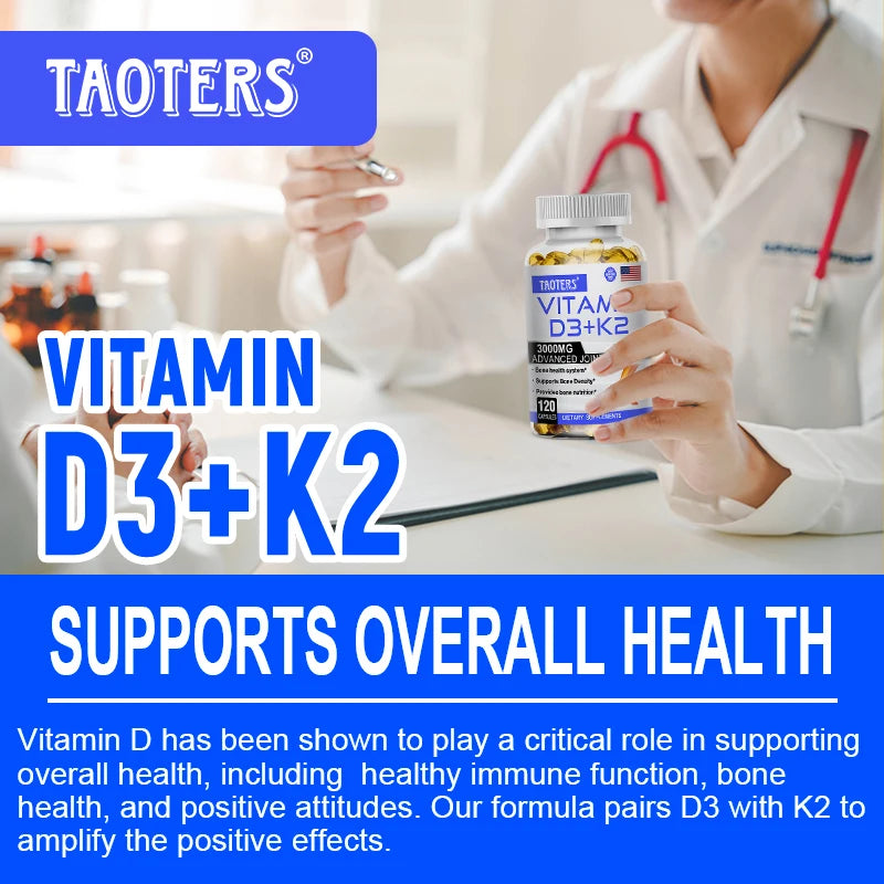 TAOTERS Vitamin D3+K2