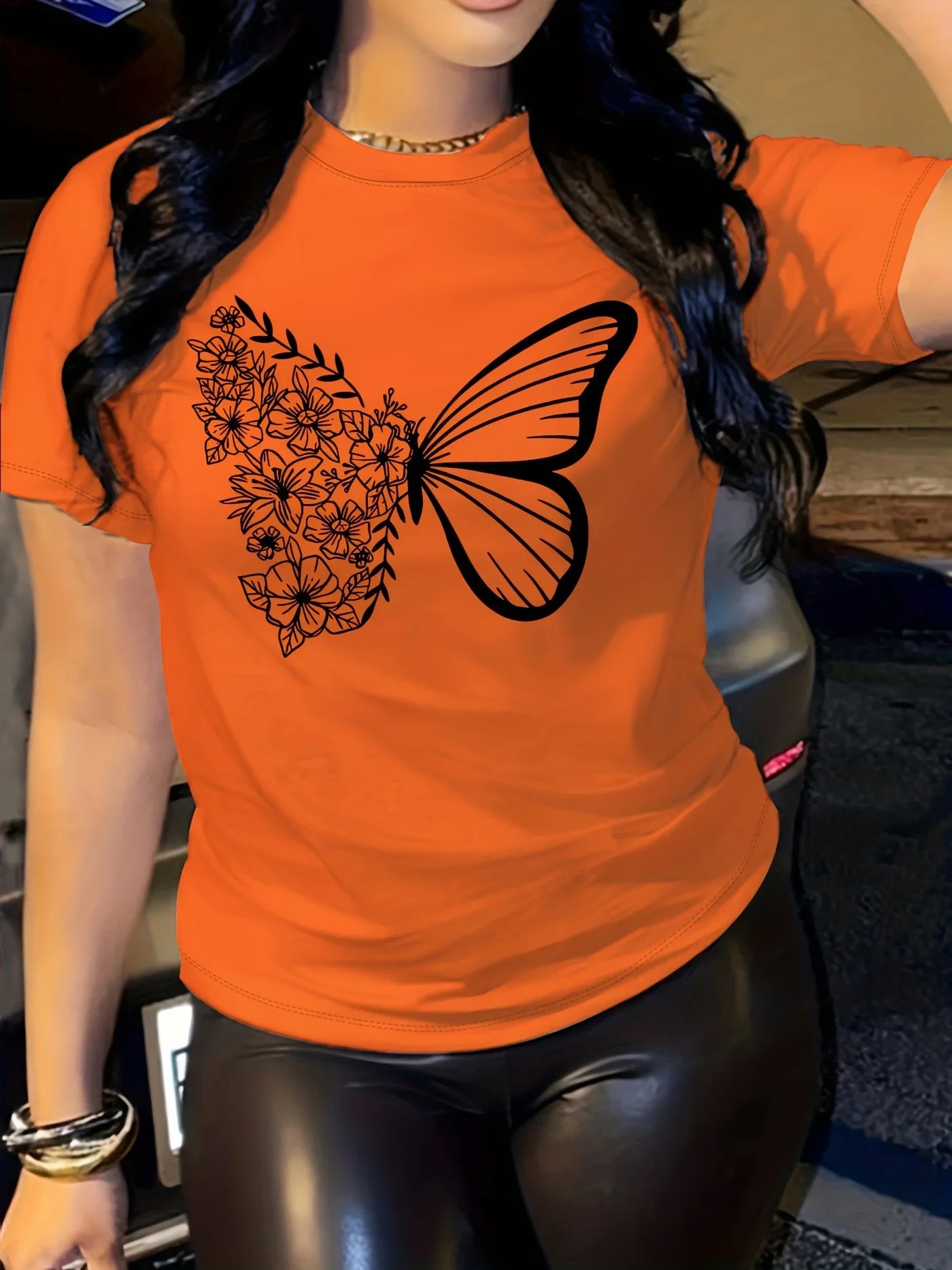 Butterfly Printed T-shirt