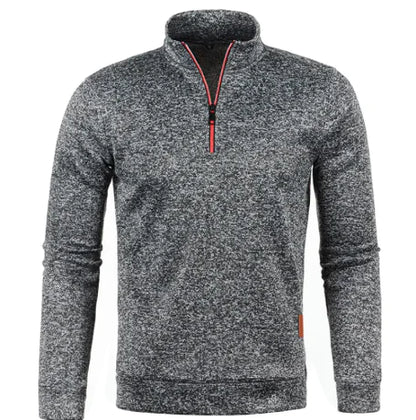 Herbst und Winter Herren Pullover mit Reißverschluss