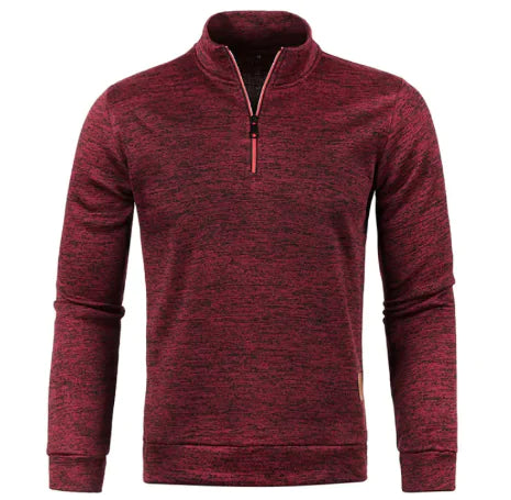 Herbst und Winter Herren Pullover mit Reißverschluss