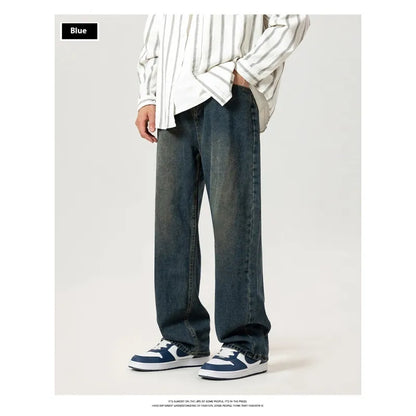 Herren Jeans mit weitem Bein und Freizeit-Look