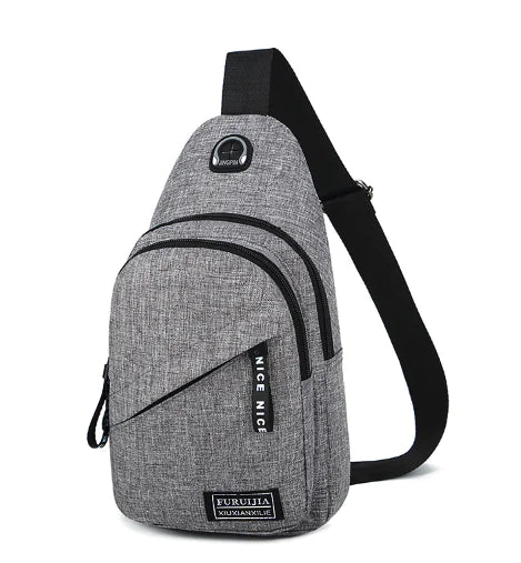 Riñonera tipo bandolera para hombre y mujer, para el pecho, para viajes, deportes, mochila de hombro